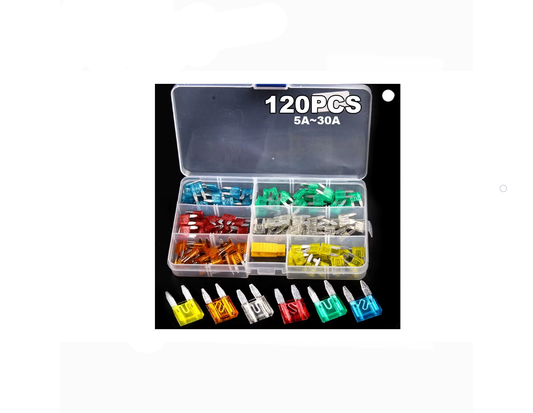 Kit Fusibles Automotrices Low Profile 120 Piezas  JORPETS  Set Completo
