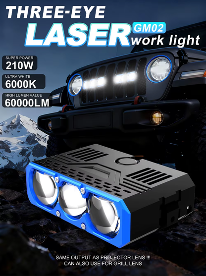 Luz LED Auxiliar Xenplus GM02 210W 6000K IP68