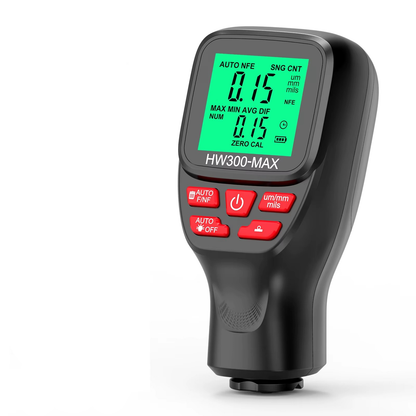 Medidor de Espesor de Pintura HW300-MAX Fe/NFe 0–2000 μm – Profesional Automotrizor de Espesor de Pintura HW300-MAX Fe/NFe 0–2000 μm – Profesional Automotriz