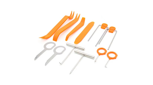 Kit Profesional de Desmontaje Automotriz 12 Piezas – Paneles, Molduras y Audio