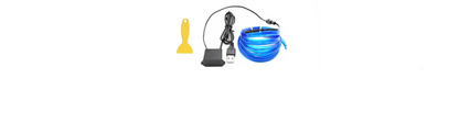 Tira de Luces de Neón Azul 5 Metros USB – Iluminación Ambiental Interior de Auto