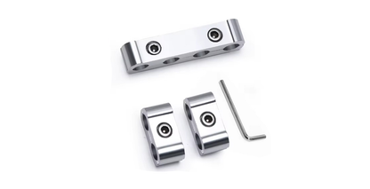 Kit Abrazaderas Separadoras de Cables de Bujía – Aleación de Aluminio 8/9/10mm (Color Silver)