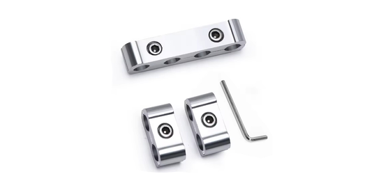 Kit Abrazaderas Separadoras de Cables de Bujía – Aleación de Aluminio 8/9/10mm (Color Silver)