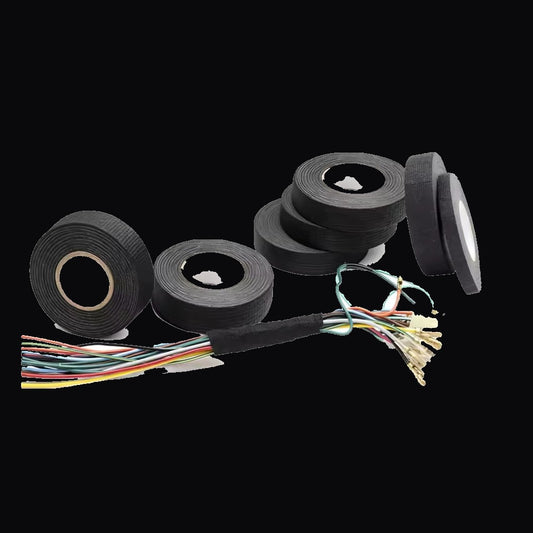 Cinta de tela adhesiva 15 mm x 25 m negra