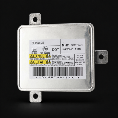 Balastro xenón Mitsubishi W003T18471 8K0941597 D3S/D4S, fondo negro