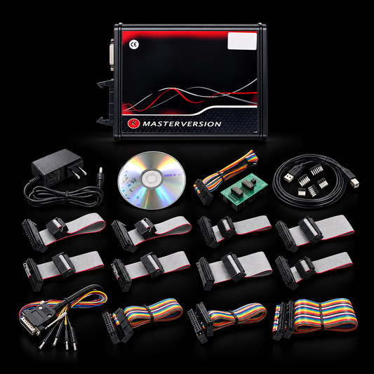 Programador ECU KTAG V7.020 V2.25 JTAG BDM Boot | Sin Límite de Tokens sobre fondo negro