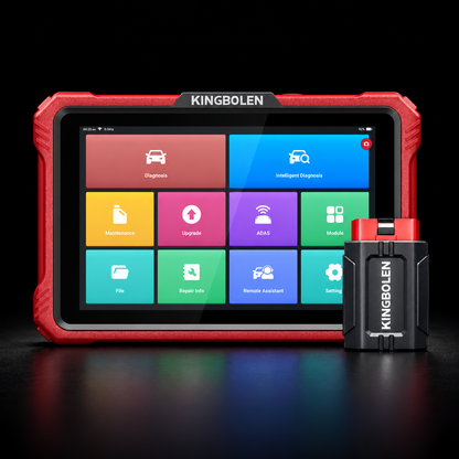 Kingbolen K10 Pro - Escáner de Topología con Codificación de ECU y CAN-FD/DOIP sobre fondo negro
