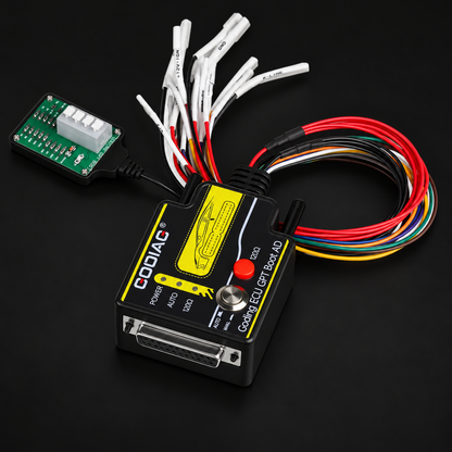 Adaptador GODIAG ECU GPT Boot AD OBD2 para Programación y Diagnóstico ECU sobre fondo negro