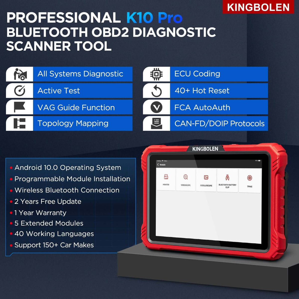 Kingbolen K10 Pro - Mapeo de topologia