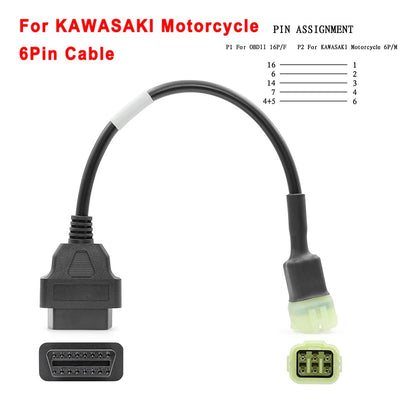 Cable Conector OBD2 para Motocicletas – Varias Marcas y Pines
