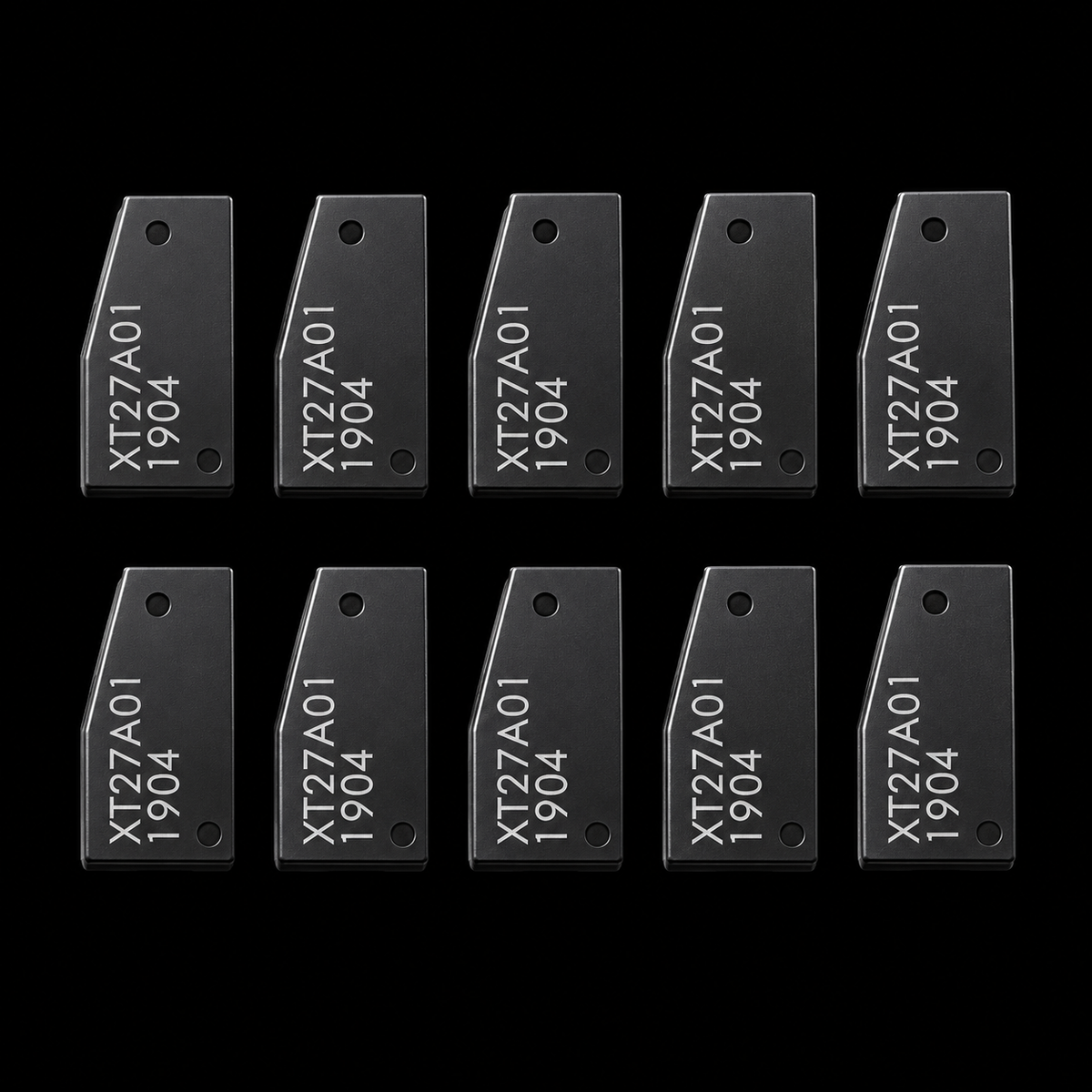 Chip Transpondedor Xhorse VVDI XT27A / XT15 | Pack 10 Unidades sobre fondo negro