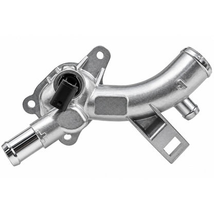 Carcasa termostato Opel Astra J Corsa D aluminio vista lateral