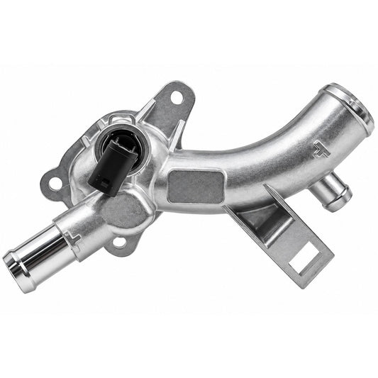 Carcasa termostato Opel Astra J Corsa D aluminio vista lateral