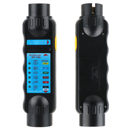 Probador de Remolque 7 Pines 12V Tester de Cableado y Luces para Barra, Remolque y Caravana